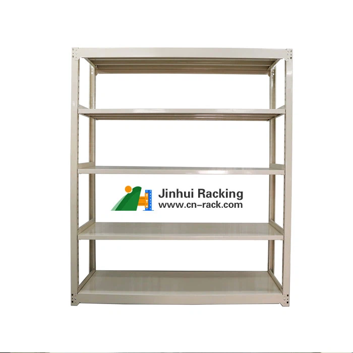 Стелажи за средно натоварване със стоманени рафтове без болтове